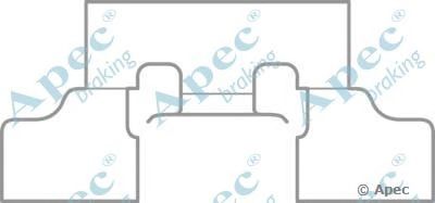 APEC BRAKING kit1065 -  Комплектующие, тормозные колодки
